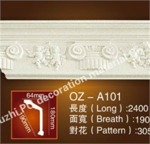 Phào trần trơn hoa văn OZ-A101 - Phào Chỉ Xuân Trúc - Công Ty Nội Thất Xuân Trúc